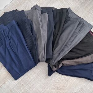 Men's Dress Pants Collection - Blue, Gray, Black